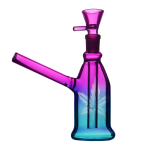 Glass Bong Blue/Purple 16cm